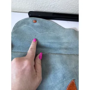 Y2K Vintage Suede Crossbody‎ Bag Women Floral Patchwork Boho Indie Cottagecore thumbnail 3