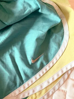 Nike DRI-FIT Blue White And Neon Yellow Tempo Shorts Size XS thumbnail 4