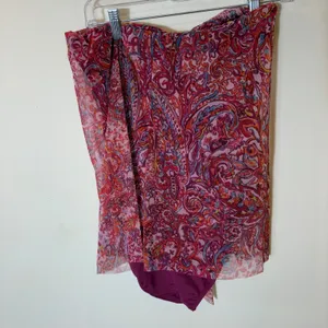Lauren Ralph Lauren Red Paisley Swimsuit Size 10‎ thumbnail 4