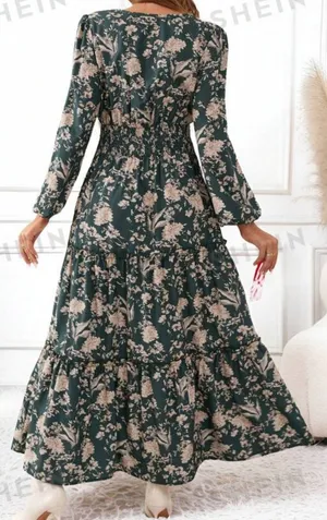 SheIn Floral Print Long Sleeve Dress thumbnail 2