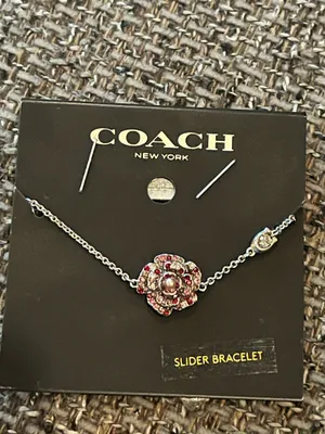 New Coach Sparkling Rose Slider Bracelet thumbnail 2