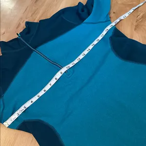 Patagonia Quarter Zip Sweater Women’s Large Blue Teal thumbnail 6