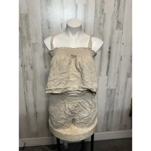 Simplee Tan two piece set of shorts and top thumbnail 5