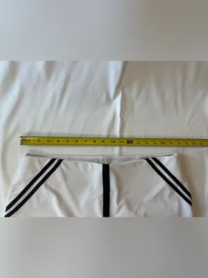 Original Penguin Munsingwear Golf Tennis Skort Pockets White/ Black Striped L thumbnail 5