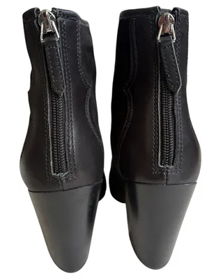 EUC Dolce Vita Leather Noraya Western Heeled Boots Black Size 7.5 thumbnail 4