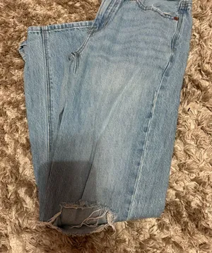American Eagle Outfitters Light Blue Straight Leg Jeans thumbnail 1