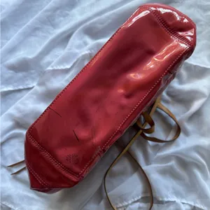 Coach Leah Patent Leather Signature Bucket Bag Tote thumbnail 9