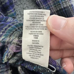 Free People Juniper‎ Ridge Snap Side Plaid Button Up Shirt Boho Grunge Women's S thumbnail 5