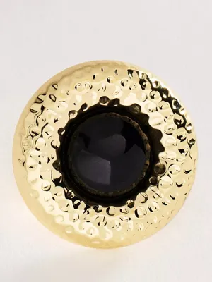 NWT By Anthropologie Tiger's Eye Button Post Earrings thumbnail 2