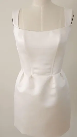 Custom Made Bridal Satin Dress With Bow thumbnail 8