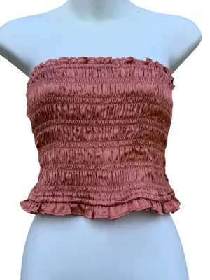 Free People "Be Right Back" tube top in Dusty Rose thumbnail 1
