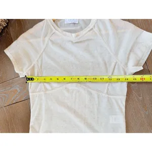 NWOT Sage The Label Short‎ Sleeve Tee Women's Cream Size Medium thumbnail 8