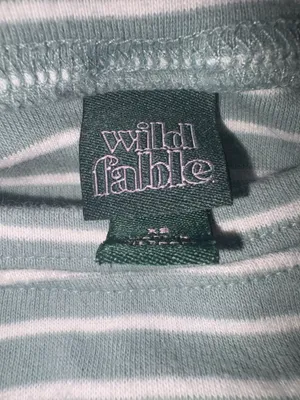 Green with white stripes long sleeve cotton top thumbnail 3