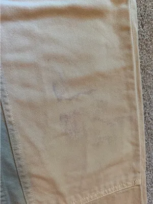 ZARA Cream Straight Leg Cargo Pants thumbnail 4