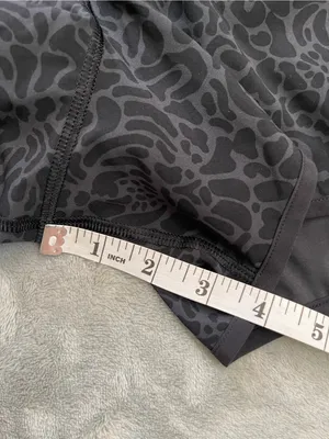 Lululemon Run Times shorts 4” black gray print running gym training activewear 8 thumbnail 11