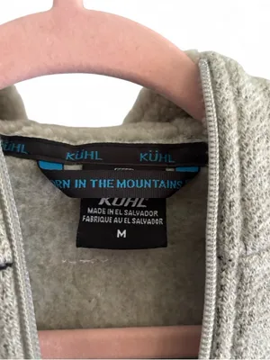 KÜHL Alfpaca Hooded Zip-up Fleece Vest with Sherpa Taupe Size M Outdoors Cozy thumbnail 4
