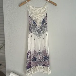 Free People Intimately Lace Mini Dress Purple Boho Indie Festival Stagecoach thumbnail 2