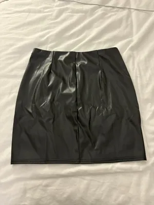 Amazon Faux Leather Bodycon Mini Skirt thumbnail 6