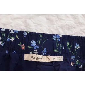 Francesca’s Navy Floral‎ Tiered Mini Skirt Size M NWT Boho thumbnail 6