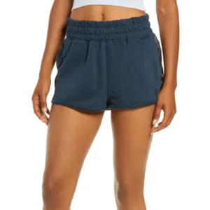 Free People Shorts sweat half way there womens Navy Blue (small) loungewear thumbnail 4
