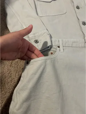Abercrombie & Fitch Light Gray Shirt Dress thumbnail 3