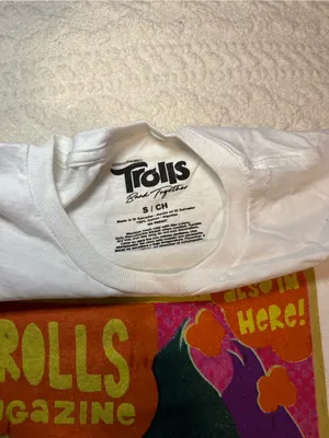 Trolls Band Together Printed Short Sleeve T-Shirt Top Small thumbnail 3