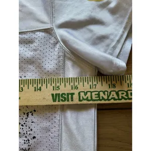 Reebok Green Bay Packers NFL Team Apparel‎ White Jersey Women Size Measured thumbnail 5