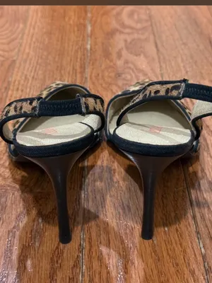 NEW Levity Cheetah Print Point Toe Slingback Heels Size 7.5 thumbnail 4