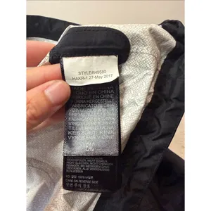 Marmot Black Lightweight Hooded Raincoat 1/2 Zipper + Zip Pockets Lined Size XS thumbnail 8