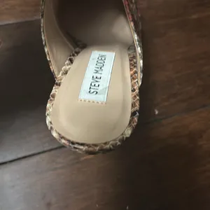 Steve Madden Daily Snake Animal Print Sling-Back Pumps Heels 8M new #1 thumbnail 9