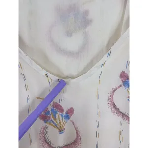 Free People Mini Dress Beige Wild Horses Dreamcatcher V Neck Smocked Medium thumbnail 8