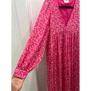 Sézane Fuchsia Nilla V-Neck Tent Dress Sz 40 US 8 thumbnail 5