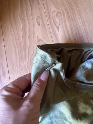 Strapless Olive Green Maxi Dress Size XS thumbnail 4