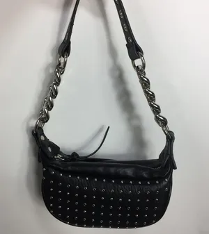 Urban Outfitters Studded Chain Strap Mini Bag Black thumbnail 3