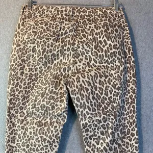 Nine West Gramercy Skinny Ankle‎ Women's Sz 14 Brown Leopard Print Stretch Jeans thumbnail 5