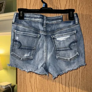 American Eagle EUC, high rise denim shorts thumbnail 2