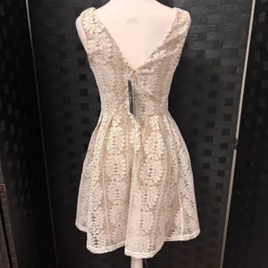 NWT Lulus All‎ of My Heart White Lace Skater Dress Small Bride Cocktail Grad thumbnail 5