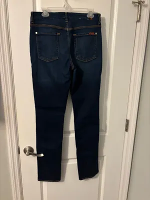 7 For All Mankind Blue Skinny Jeans Sleek Fit, Sz 32” thumbnail 2