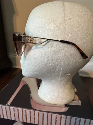 Jessica Simpson Tortoiseshell Cat-Eye Sunglasses with Brown Gradient Lenses thumbnail 3