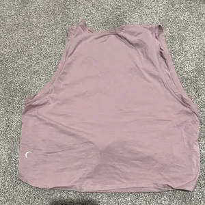 Zyia Active‎ cropped lilac front tie v neck shirt size M thumbnail 3