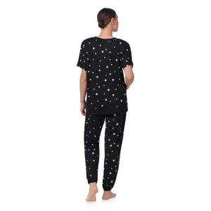 Secret Treasures Womens Pajama Set Size M Black 2-Piece Top Joggers Sleepwear thumbnail 7
