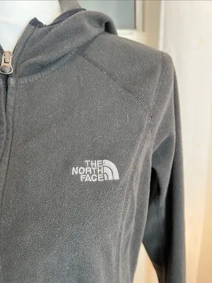 The North Face Women’s Black Full-Zip Hooded fleece Utility Jacket size medium. thumbnail 2