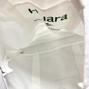 Halara Logo Canvas Tote Bag Womens Size OS White Green Gym Reusable Cotton Large thumbnail 8