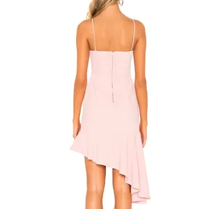 Superdown Pink Slip Dress MEDIUM Pastel Ruffle Romantic Cocktail Revolve $72 NEW thumbnail 2