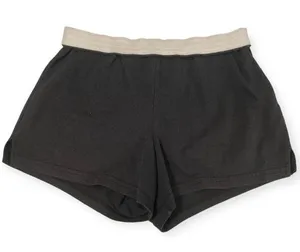 Y2K Soffe Black Cotton Short Shorts Roll Down High Waist thumbnail 5