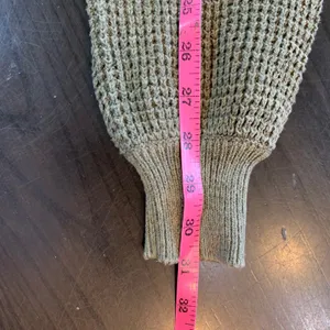 GAP Womens XS Olive Green Waffle Knit Hoodie Drawstring‎ Pullover Casual thumbnail 15