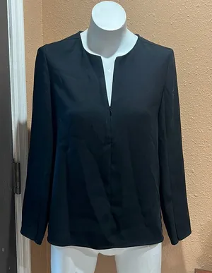Club Monaco black long sleeve blouse thumbnail 1