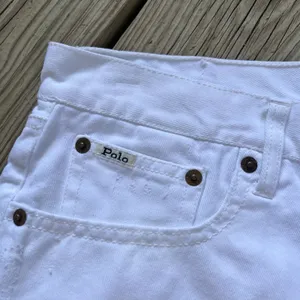 Ralph Lauren Polo Women's Sophia Eyelet Trimmed White Denim Short SIze 28 thumbnail 4