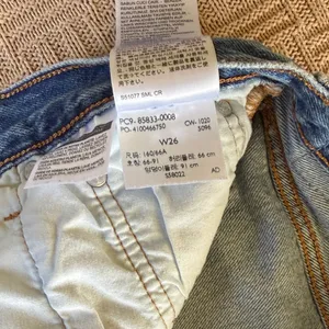 100% Cotton Levi's Blue Distressed Denim Cutoff Shorts thumbnail 6