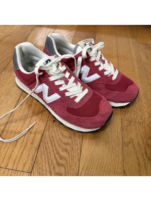 6.5 Women’s US Size New Balance 574 Core Pack - Burgundy Red Color thumbnail 5
